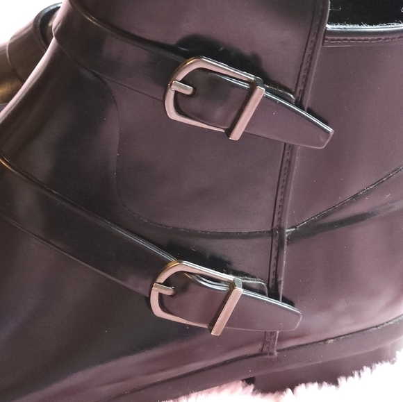 Cougar Women's Black Royale Hand Made Ankle-High Rain Boots Size 10 - Picture 8 of 12